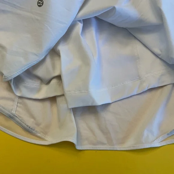 Lululemon Hotty Hot high rise long skirt skort WHITE sz 12 pickleball tennis - Picture 6 of 7